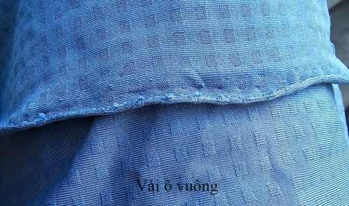 vai-o-vuong vải ô vuông